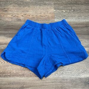 Universal Thread High-Rise Pull-On Shorts - Blue S
